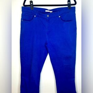 Levi Strauss Bright Royal Blue classic capri pants  sz 33